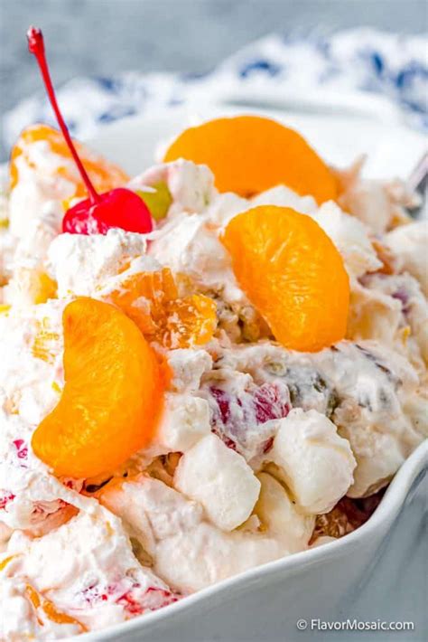 Ambrosia Salad With Cool Whip Flavor Mosaic