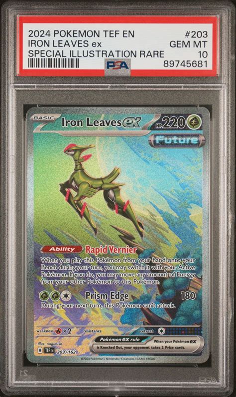 Pokemon Tef En Temporal Forces Iron Leaves Ex Special