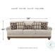 Harleson Wheat Sofa HomeGalleryStores 1510438