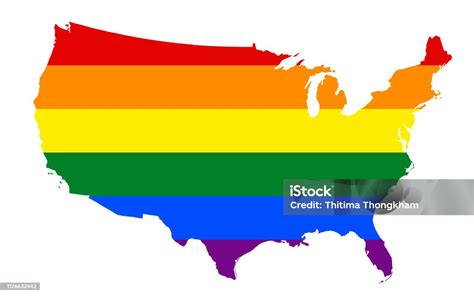 Lgbt Flag Map Vector Rainbow Map Of Country In Colors Of Lgbt Pride