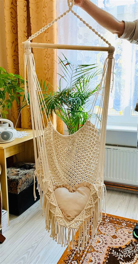 Hammock Chair Hanging Chair Macrame Chair Handmade Chair Macrame Swing