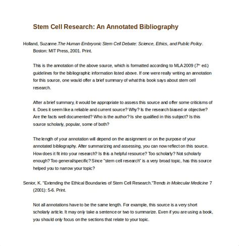 Annotated Bibliography Template Word Telegraph