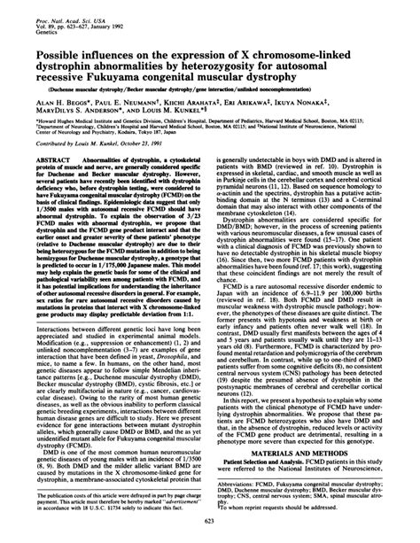 Pdf Possible Influences On The Expression Of X Chromosome Linked