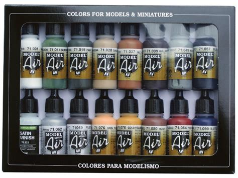 Acrylic Colors Set For Airbrush Vallejo Model Air Set Railway