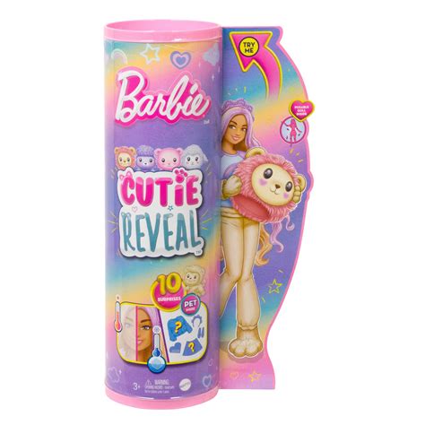 Barbie Cutie Reveal Cozy Cute Tees Doll Lion Shop Action Figures And Dolls At H E B