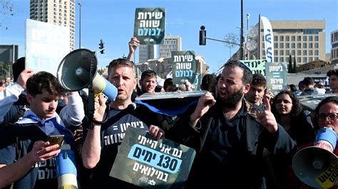 ‘carry The Burden Anger Grows In Israel Over Military Exemption For