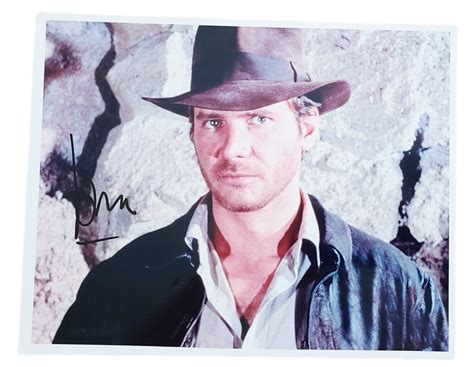 Charitybuzz Harrison Ford Signed Indiana Jones Photo Display