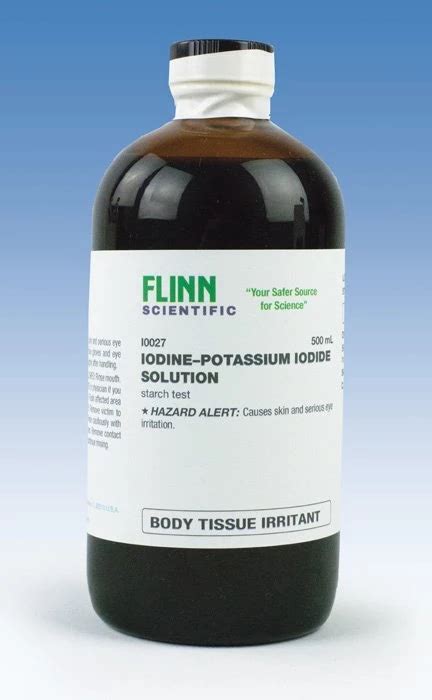 Iodine Potassium Iodide Solution 500 Ml Flinn Scientific