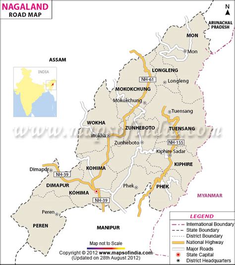 Nagaland Road Map