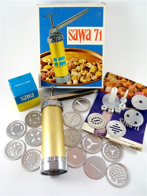 Vintage Cookie Press Sawa 71 Spritz Cookie Biscuit Maker Complete