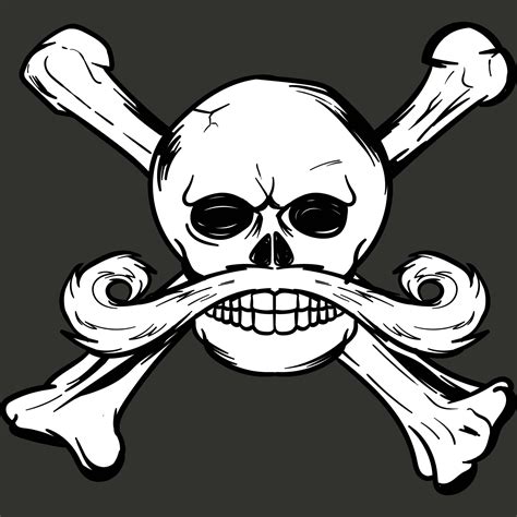 Pirate Skull And Bones Template