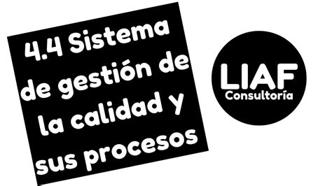 44 Sistema De Gestión De La Calidad Y Sus Procesos Iso 90012015