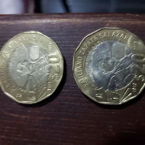 Monedas De 20 Pesos Emiliano Zapata en venta en Monterrey Nuevo León