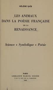 Les animaux dans la poésie française de la Renaissance science