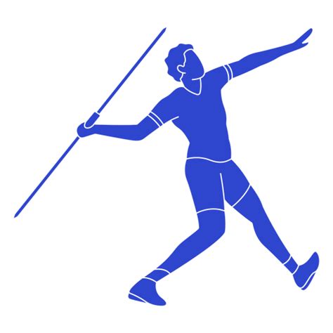 Javelin Throw Blue Transparent Png Svg Vector File