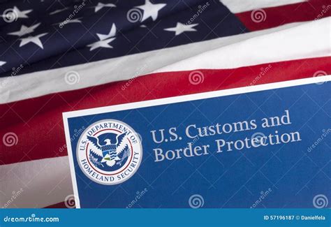 Us Customs And Border Protection Stock Image Image Of System Close