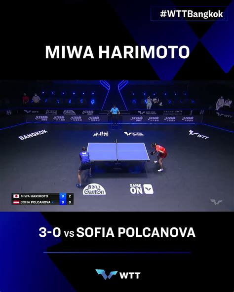 World Table Tennis On Twitter Miwa Harimoto Takes Down Sofia