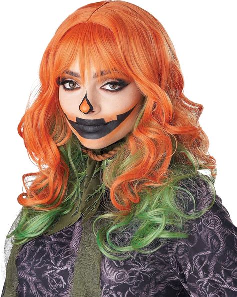 California Costumes Womens Pumpkin Blossom Adult Halloween Wig Orange Clothing