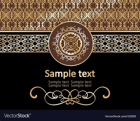 Gold pattern Royalty Free Vector Image - VectorStock