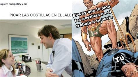 Compañero le pica las costillas a tu novia en el trabajo de dónde