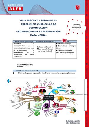 GUÍA Práctica S1 hjhjhjj GUÍA PRÁCTICA SESIÓN Nº 01 EXPERIENCIA