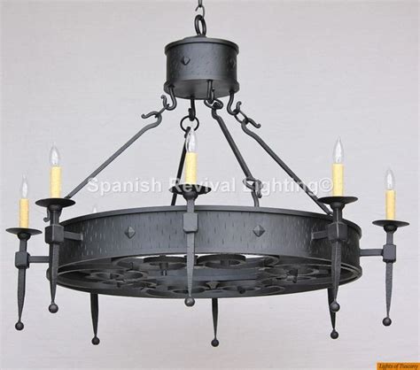 1935 8 Old World Spanish Style Chandelier Spanish Revival Lighting