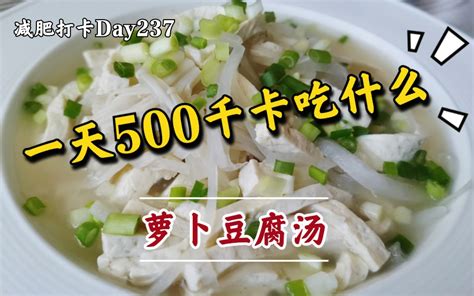 【轻断食日三餐食谱】三餐热量500千卡以下如何吃饱吃好哔哩哔哩bilibili