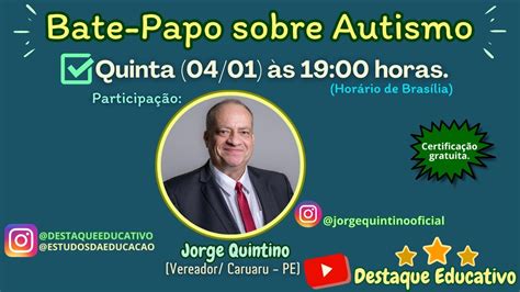 Bate Papo Sobre Autismo Youtube