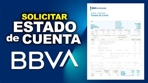 Cómo solicitar ESTADO DE CUENTA BBVA por internet Banca Móvil y Banca