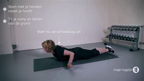 Lage Rugpijn Oefening Pilates Breaststroke Youtube