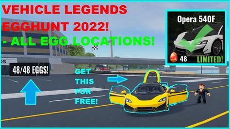 HOW TO FIND ALL EGGS IN VEHICLE LEGENDS EGG HUNT 2022 TUTORIAL