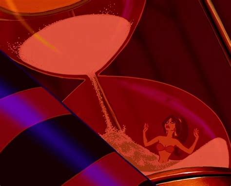 Jasmine Being Held Captive In Hourglass Aladdin Disney Jasmine Aladdin Princess Jasmine