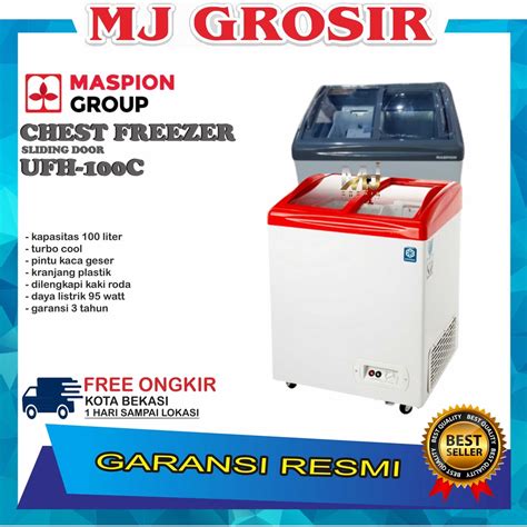 Jual Maspion Ufh C Chest Freezer Box Liter Lemari Pembeku