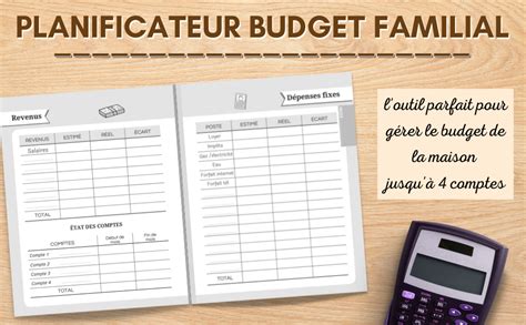 Planificateur Budget Familial Agenda Budget Mensuel Non Dat Pour