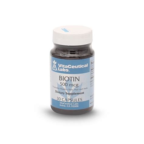 BIOTIN 500mcg CAPSULE - Union Chemists Pharmacy