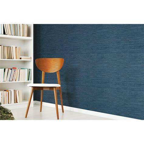 Roommates Faux Grasscloth Blue Peel And Stick Wallpaper Walmartca