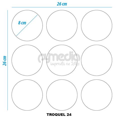 Troquel Circulo De Cm Diametro Pymedia S A Imprenta R Pida E