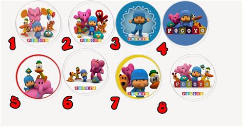 Los Pines De Mauri Pocoyo Souvenir Infantil Para Cumpleaños