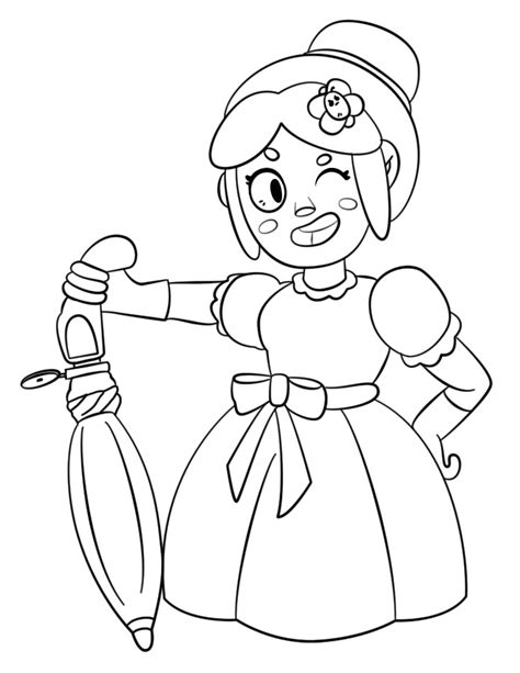 Piper From Brawl Stars Coloring Page Print For Free Coloring Home Hot Sex Picture