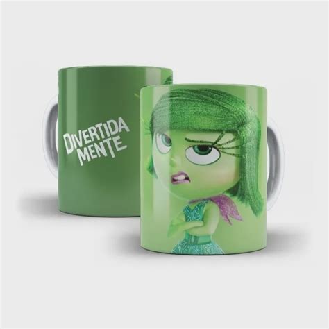 Caneca Porcelana Nojinho Divertida Mente Filme Pixar Submarino