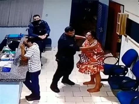 Vídeo policial dá socos chutes e tapas em mulher algemada em MS JD1