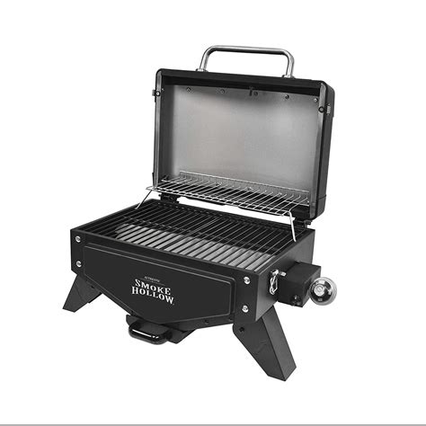 Smoke Hollow 10 000 Btu Tabletop Propane Gas Grill With Warming Rack Black Ebay