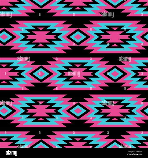 Vector Seamless Decorative Ethnic Pattern American Indian Motifs