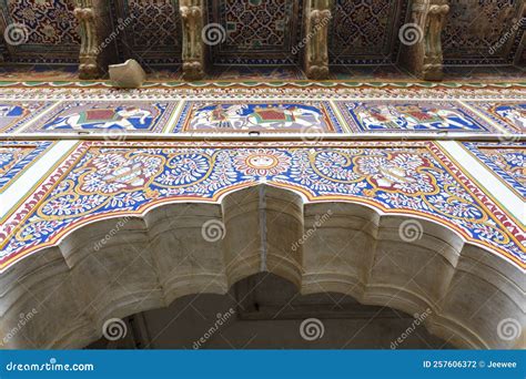 Exterior Of An Old Haveli In Mandawa Rajasthan India Stock Photo