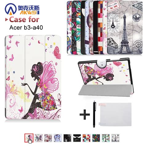 Case For Acer Iconia One 10 B3 A40 10.1 Tablet PC PU Leather Folio ...