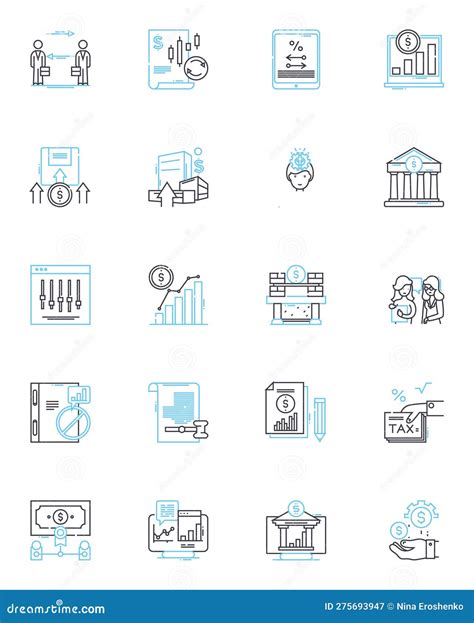 Wealth Venture Linear Icons Set Prosperity Investment Abundance Capital Fortune Growth