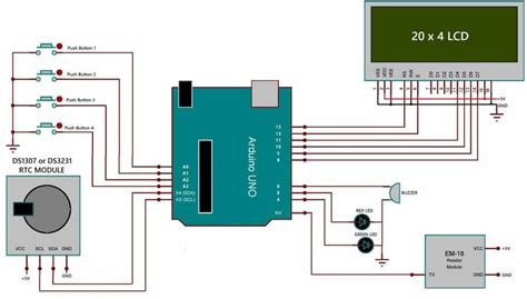 Rfid Based Attendance System Using Arduino Rtc Lcd Display Artofit