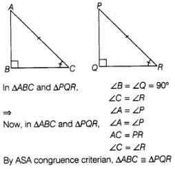 If hypotenuse and an acute angle of one right angled triangle are equal ...