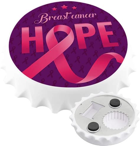 Hope Breast Cancer Fridge Magnet Beer Magnetic Bottle