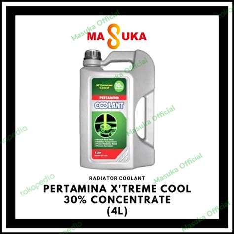 Jual Air Radiator Coolant Pertamina Xtreme Cool Green 4 Liter Hijau